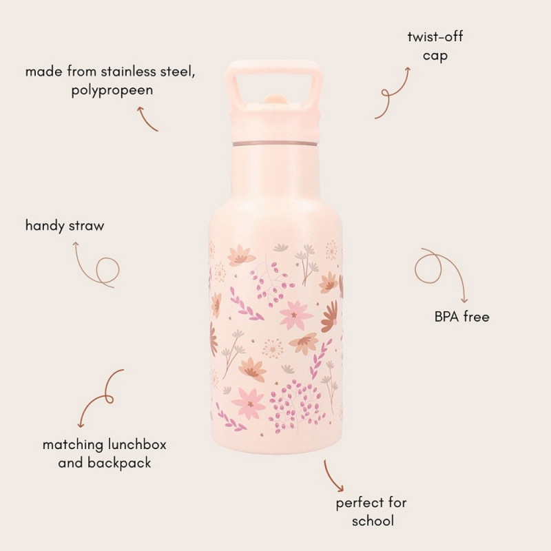 KIDZROOM TERMOS SMALL ENCHANTED MEMORIES PINK 350ML 