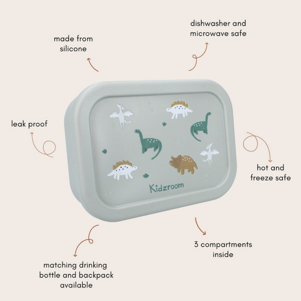 KIDZROOM KUTIJA ZA RUCAK SMALL TALK GREEN 
