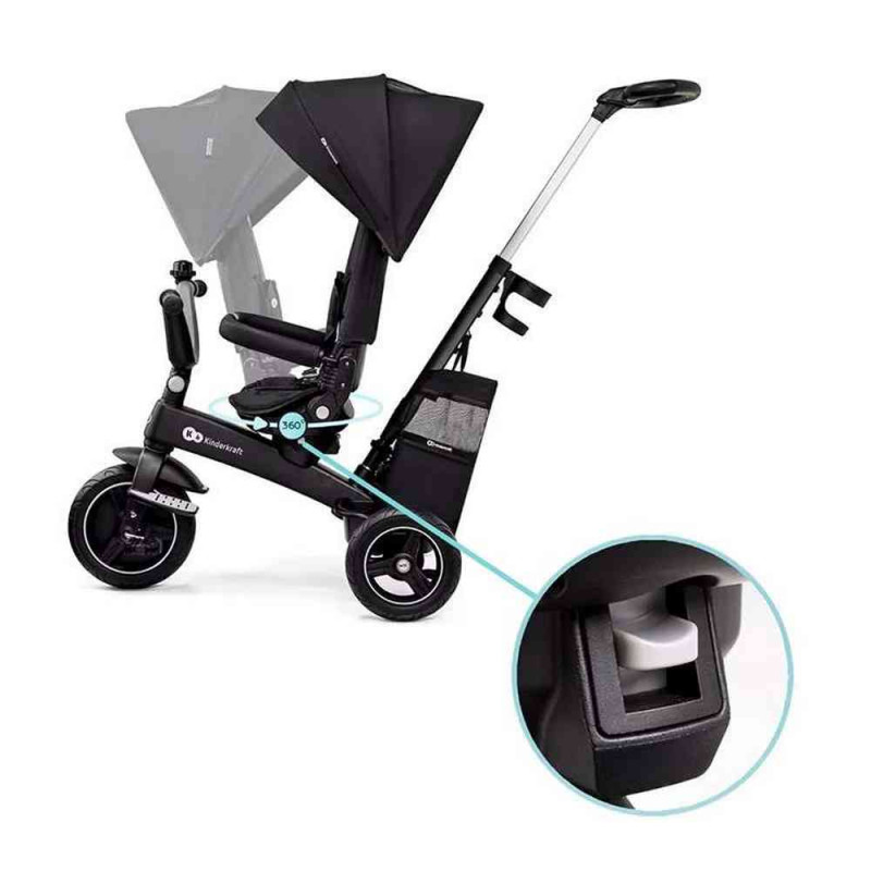 KINDERKRAFT TRICIKL EASY TWIST 2U1 BLACK 