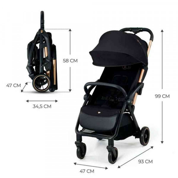 KINDERKRAFT KOLICA APINO RAVEN BLACK 