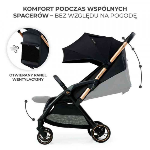 KINDERKRAFT KOLICA APINO RAVEN BLACK 