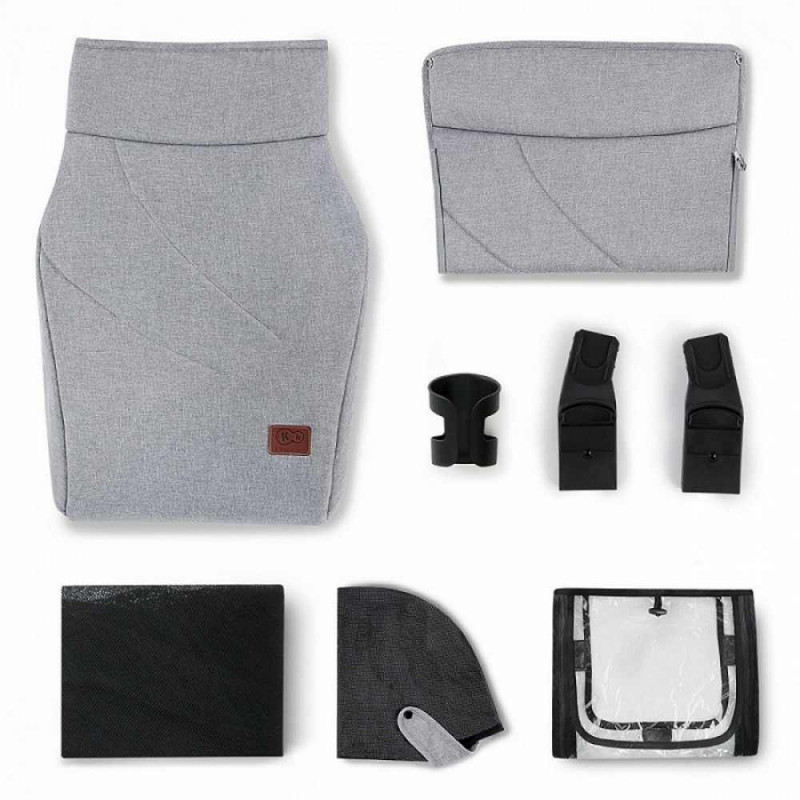 KINDERKRAFT KOLICA DUO SISTEM EVERYDAY LIGHT GREY