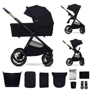 KINDERKRAFT KOLICA ZA BEBE SET 2U1 NEA 2 MIDNIGHT BLACK 