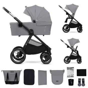 KINDERKRAFT KOLICA ZA BEBE 2U1 NEA 2 PLATINUM GREY