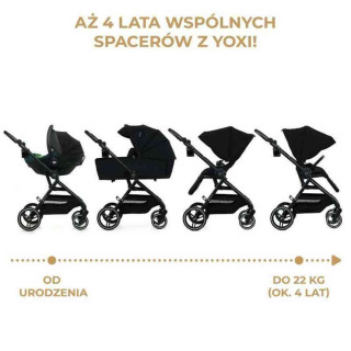 KINDERKRAFT KOLICA YOXI 2U1 PURE BLACK 