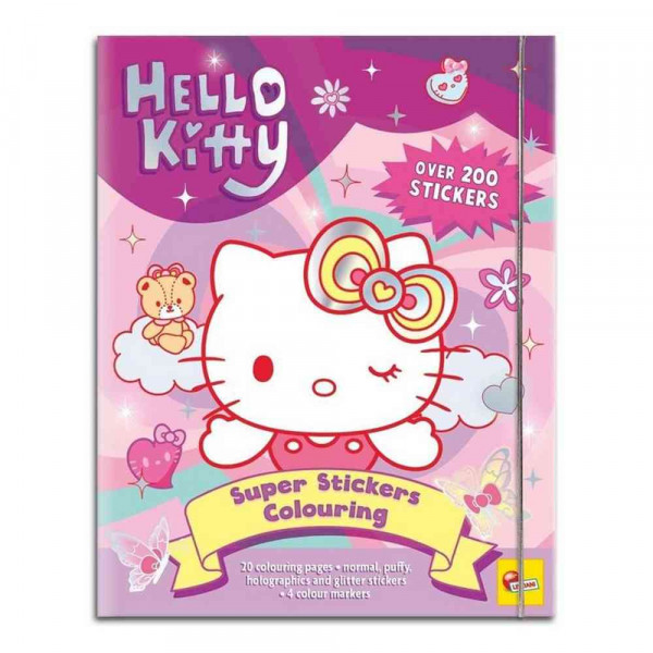 HELLO KITTY SUPER NALEPNICE I BOJANKA 