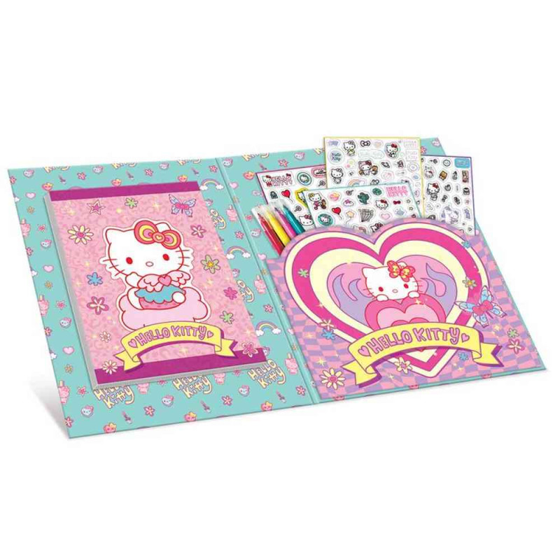 HELLO KITTY SUPER NALEPNICE I BOJANKA 