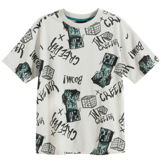 COOL CLUB MINECRAFT MAJICA KRATAK RUKAV GREY