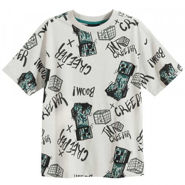 COOL CLUB MINECRAFT MAJICA KRATAK RUKAV GREY