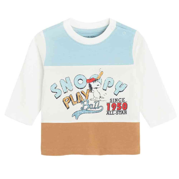 COOL CLUB PEANUTS MAJICA DUG RUKAV CREAMY 