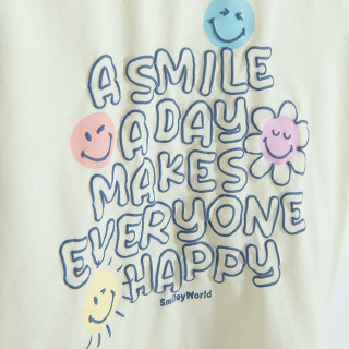 COOL CLUB SET BODI DUG RUKAV, DONJI DEO I TRAKA ZA KOSU WORLD SMILEY MIX