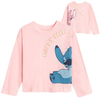 COOL CLUB LILO & STITCH MAJICA DUG RUKAV PINK 