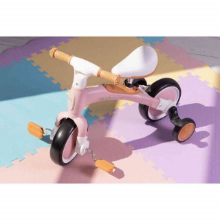 ECOTOYS BALANS BICIKL SA PEDALAMA I POMOĆNIM TOČKOVIMA 3U1 PINK 