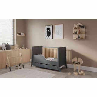 LETTINO COSMO KREVETAC 120X60 ANTRACIT PINE + FIOKA 