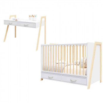 LETTINO LUNA KREVETAC 2U1 + FIOKA 