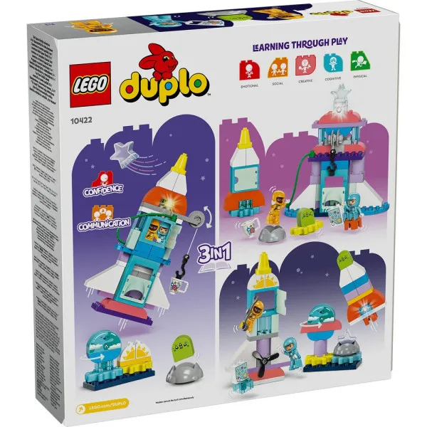 LEGO DUPLO TOWN 3IN1 SPACE SHUTTLE ADVENTURE 