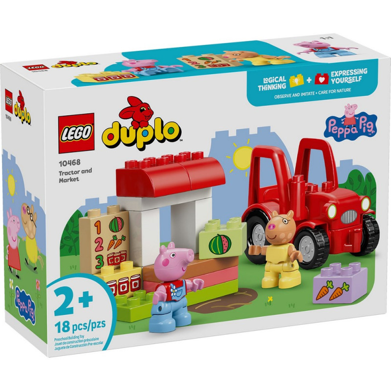 LEGO DUPLO PEPPA PIG TRACTOR AND MARKET 