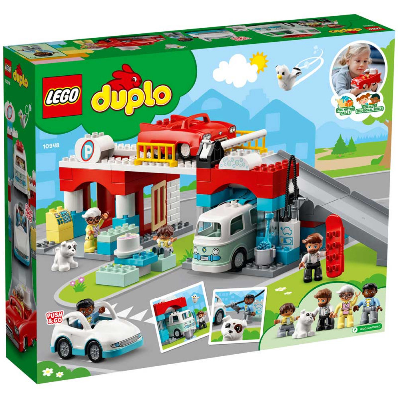 LEGO DUPLO TOWN PARKING GARAGE AND CAR WASH