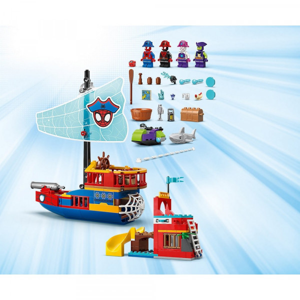 LEGO MARVEL TEAM SPIDEY PIRATE SHIP 