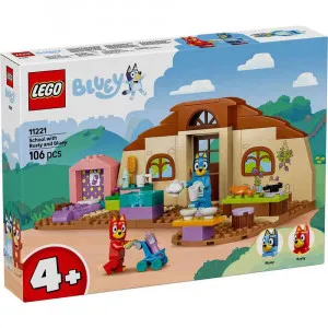 LEGO BLUEY SCHOOL WITH RUSTY AND BLUEY
