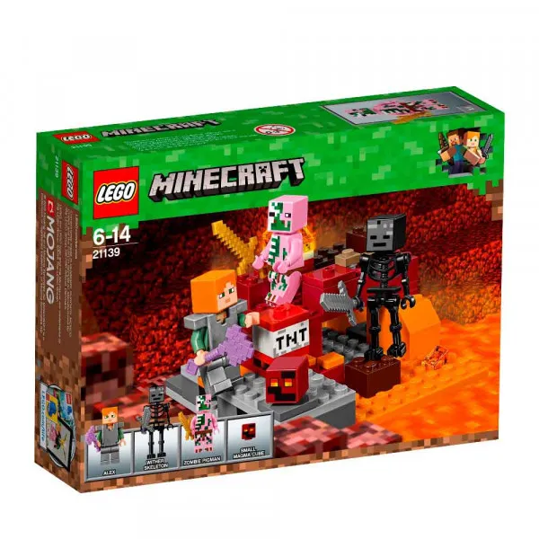 LEGO MINECRAFT THE NETHER FIGHT 