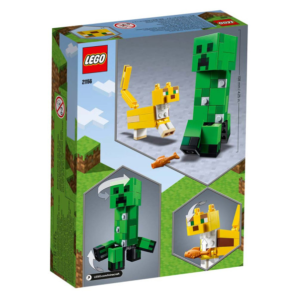 LEGO MINECRAFT BIGFIG CREEPER AND OCELOT 