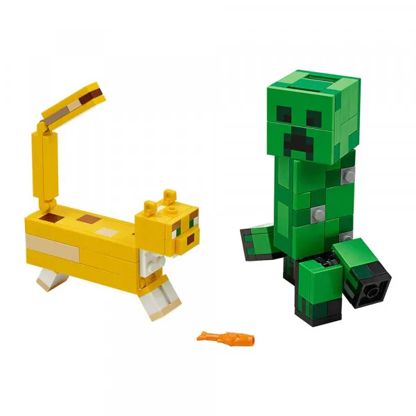 LEGO MINECRAFT BIGFIG CREEPER AND OCELOT 
