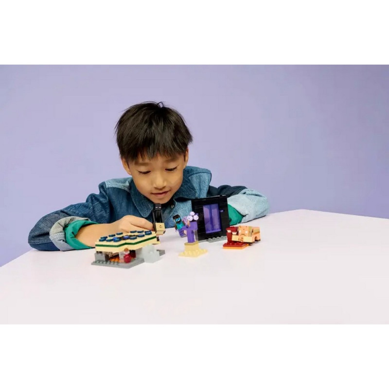 LEGO MINECRAFT NETHER  AND  END PORTAL JOURNEY 