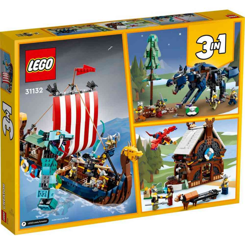 LEGO CREATOR VIKING SHIP AND THE MIDGARD SERPENT