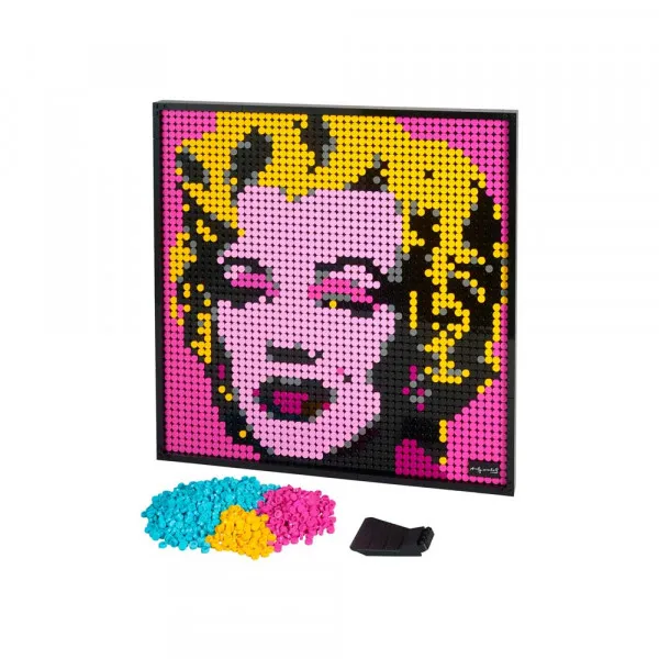 LEGO ART ANDY WARHOLS MARILYN MONROE 