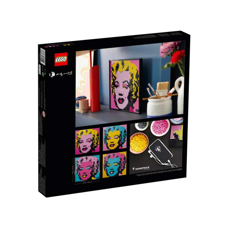 LEGO ART ANDY WARHOLS MARILYN MONROE