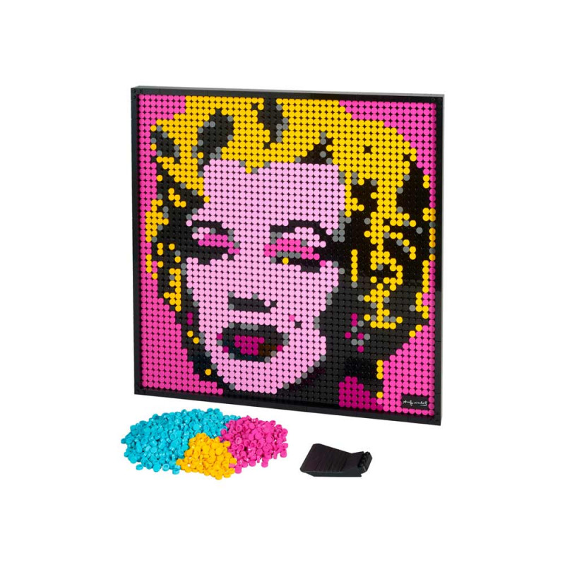 LEGO ART ANDY WARHOLS MARILYN MONROE