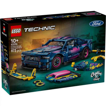 LEGO TECHNIC CUSTOM GARAGE FORD MUSTANG 