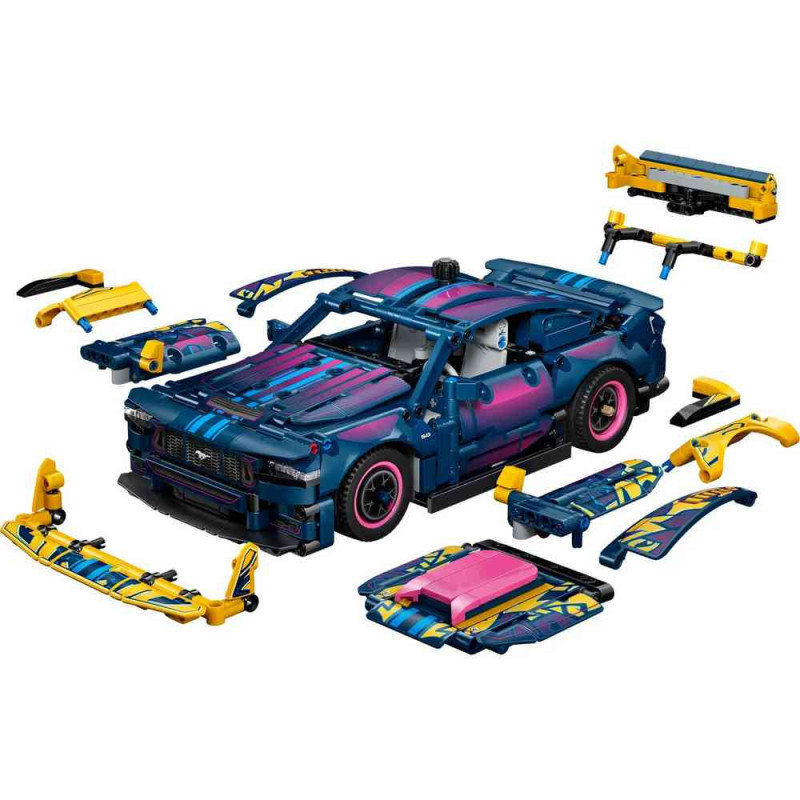 LEGO TECHNIC CUSTOM GARAGE FORD MUSTANG 