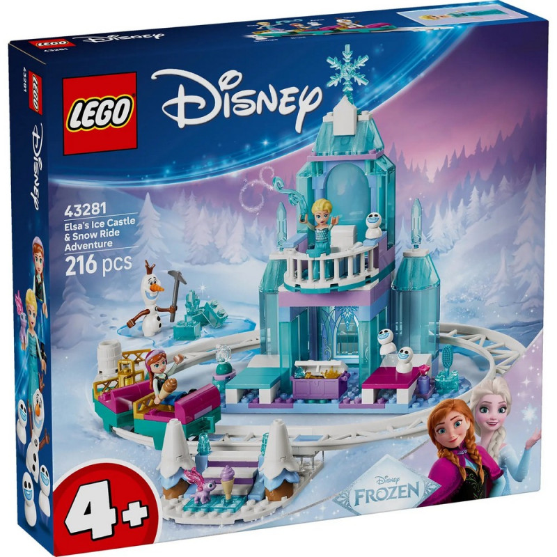 LEGO DISNEY PRINCESS ELZAS ICE CASTLE  AND  SNOW RIDE 