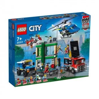 LEGO CITY POLICE CHASE AT THE BANK 