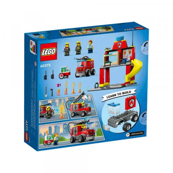 LEGO CITY FIRE STATION AND FIRE TRUCK 