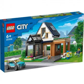 LEGO MY CITY FAMILY HOUSE AND ELECTRIC CAR 