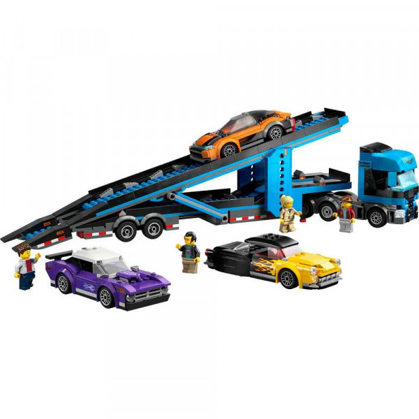 LEGO CITY CAR TRANSPORTER TRUCK WITH S