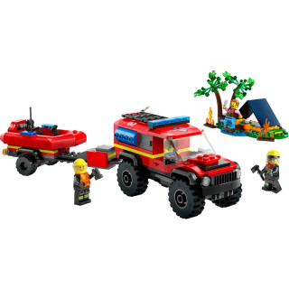 LEGO CITY FIRE 4X4 FIRE TRUCK WITH RESCUE BOAT 