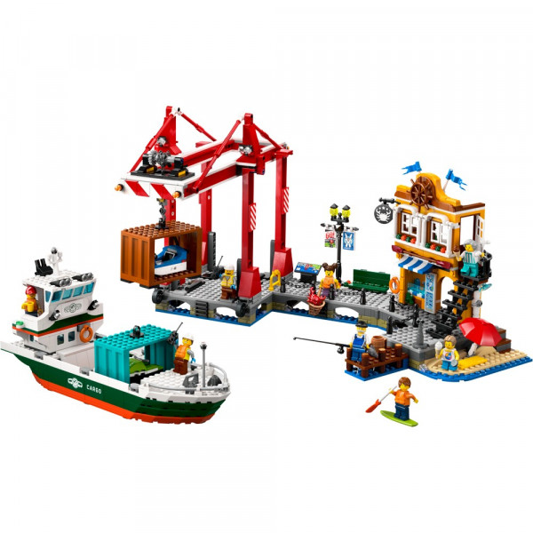 LEGO CITY SEASIDE HARBOR WITH CARGO SHIP