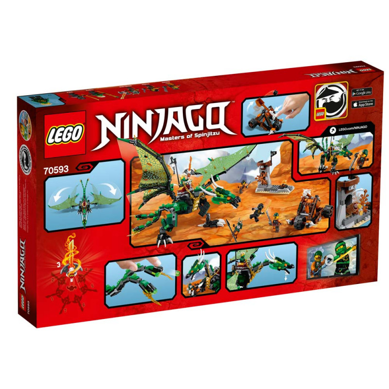 LEGO NINJAGO THE GREEN NRG DRAGON