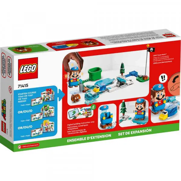 LEGO SUPER MARIO ICE MARIO SUIT AND FROZEN WORLD EXPANSION SET 