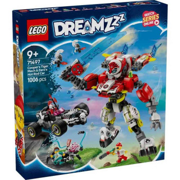 LEGO DREAMZZZ COOPERS TIGER MECH  AND  ZEROS HOT ROD CAR 