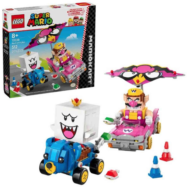 LEGO SUPER MARIO KART WARIO AND KING BOO