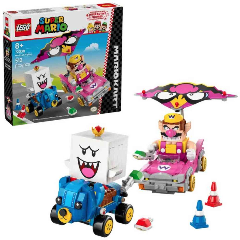 LEGO SUPER MARIO KART WARIO AND KING BOO