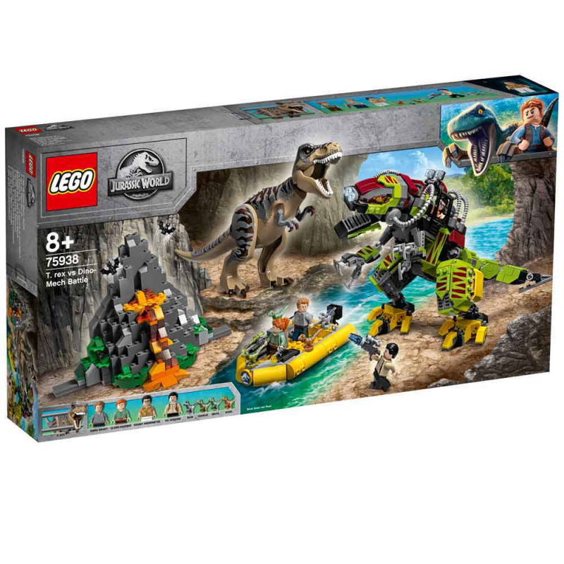 LEGO JURASSIC WORLD T REX DINO MECH BATTLE