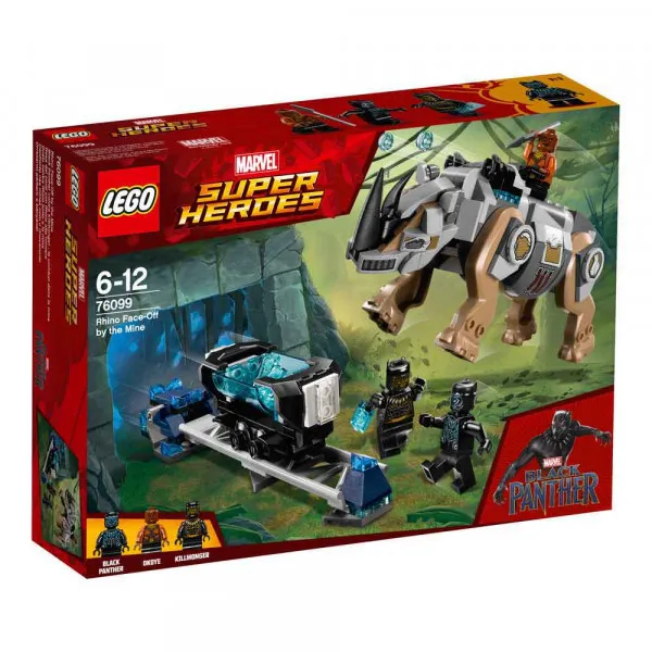 LEGO SUPER HEROES RHINO FACE OFF BY THE MINE 