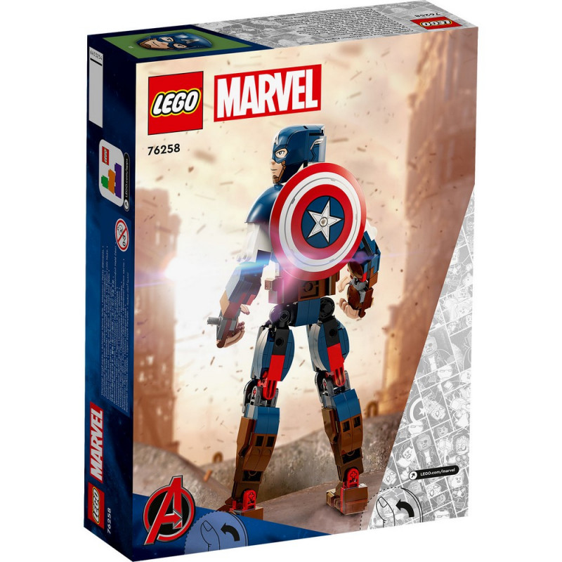 LEGO SUPER HEROES MARVEL CAPTAIN AMERICA CONSTRUCTION FIGURE
