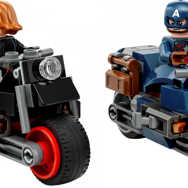 LEGO SUPER HEROES MARVEL BLACK WIDOW & CAPTAIN AMERICA MOTORCYCLES 